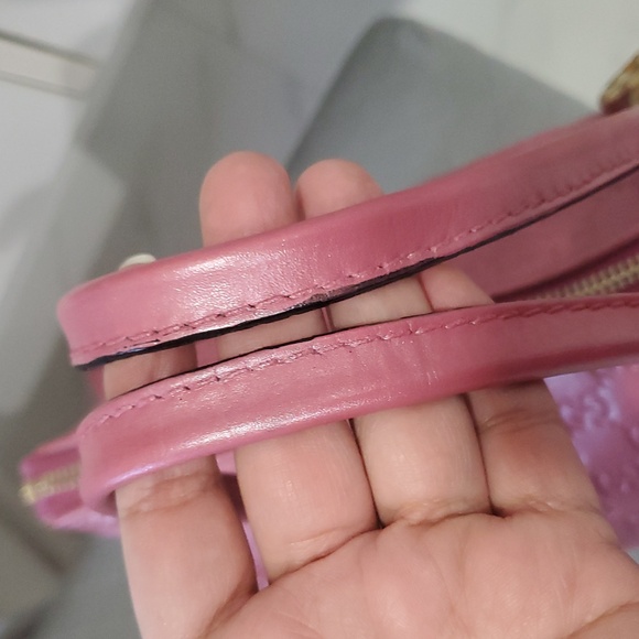 🇮🇹Gucci Guccissima Metallic Soft Heart Bit Leather Tote Bag In"Fresia Rose"💓 - Picture 10 of 17